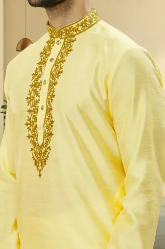 Art silk dhoti-kurta for mens