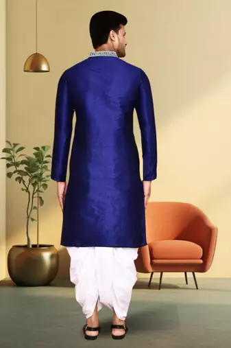 Art silk dhoti kurta for mens