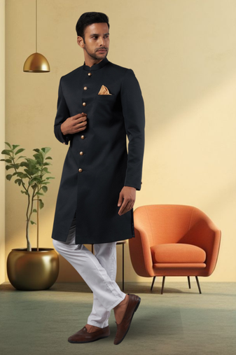 Silk sherwani for mens