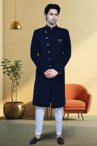 Silk sherwani for mens
