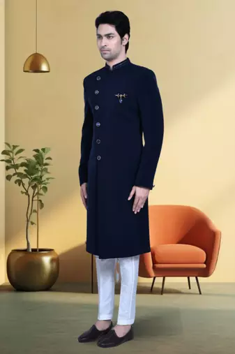 Silk sherwani for mens