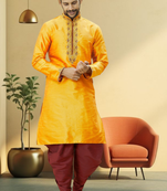 Art silk dhoti-kurta for mens