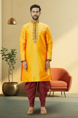 Art silk dhoti-kurta for mens 2