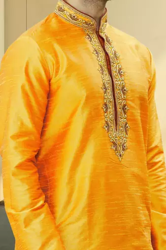 Art silk dhoti-kurta for mens