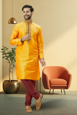 Art silk kurta-pajama for mens 2