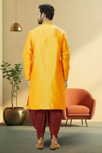 Art silk dhoti-kurta for mens