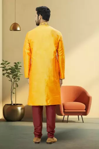 Art silk kurta-pajama for mens