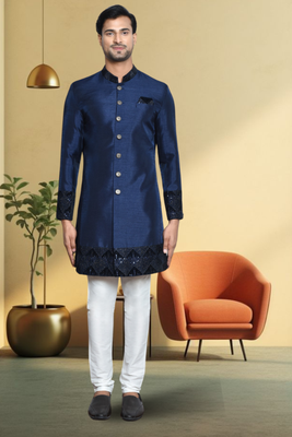 Art silk sherwani for mens 1