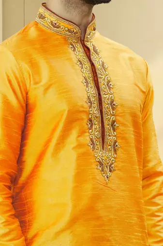 Art silk kurta-pajama for mens