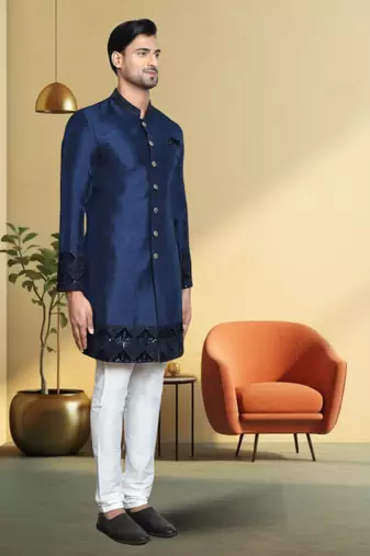 Art silk sherwani for mens
