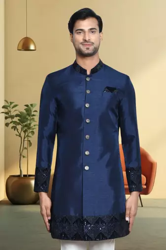 Art silk sherwani for mens