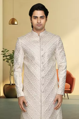 Silk sherwani for mens