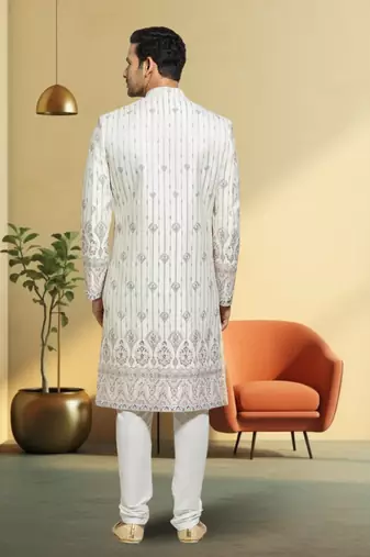 Silk sherwani for mens