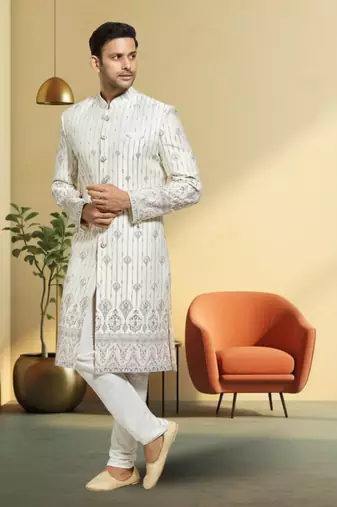 Silk sherwani for mens