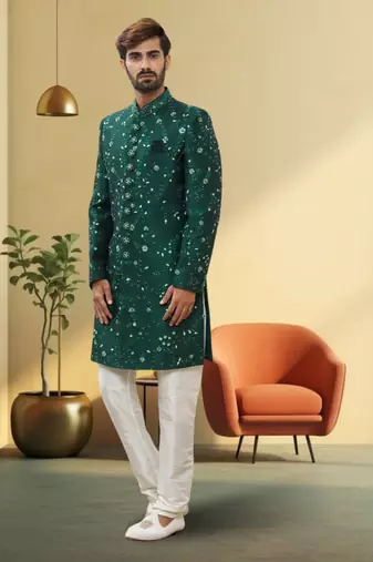 Art silk sherwani for mens