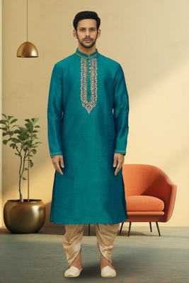 Art silk dhoti-kurta for mens 1