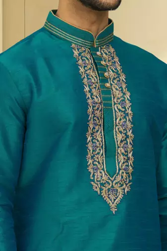 Art silk dhoti-kurta for mens