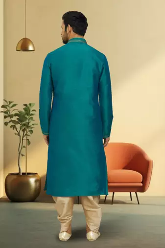 Art silk dhoti-kurta for mens