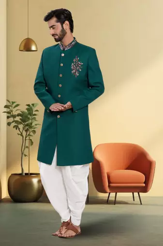Art silk jodhpuri-sherwani for mens