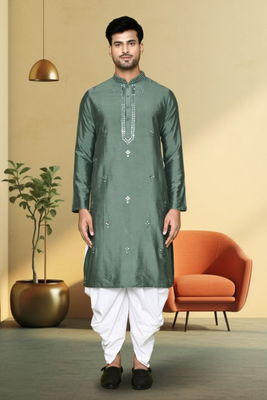 Art silk dhoti-kurta for mens 1