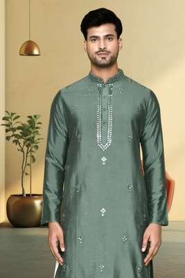 Art silk dhoti-kurta for mens 3