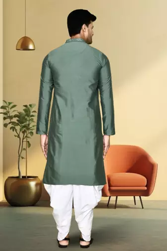 Art silk dhoti-kurta for mens