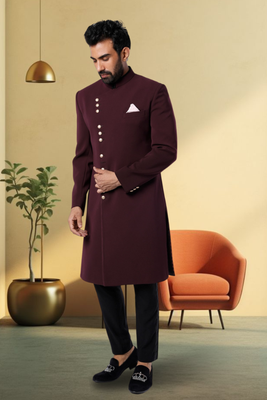 Silk sherwani for mens 1
