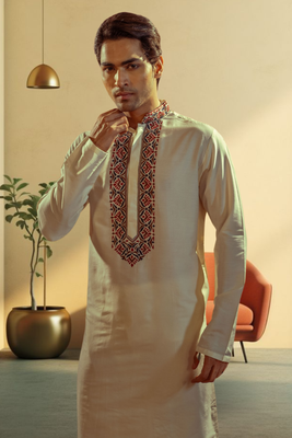 Art silk kurta-pajama for mens 2