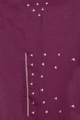 Wine Zari Resham Tassel Pallu Border Vichitra Silk Saree Sari With Bloue Piece 5
