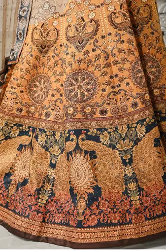 Multi Color Semistitched Digital Print Lehenga With Unstitched Blouse And Dupatta