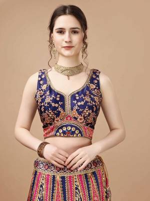 Pink Color Semistitched Digital Print Lehenga With Unstitched Blouse And Dupatta 3
