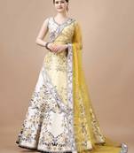 Semistitched Digital Print Lehenga With Unstitched Blouse And Dupatta