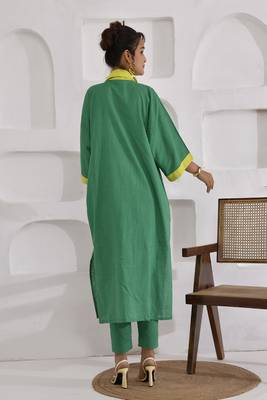 Vivid vibes yellow green layered co-ord set 3