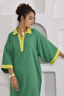 Vivid vibes yellow green layered co-ord set 4