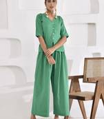 Vivid vibes green co-ord set