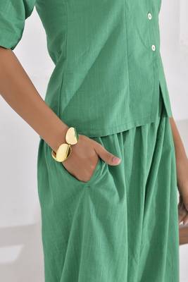 Vivid vibes green co-ord set 4