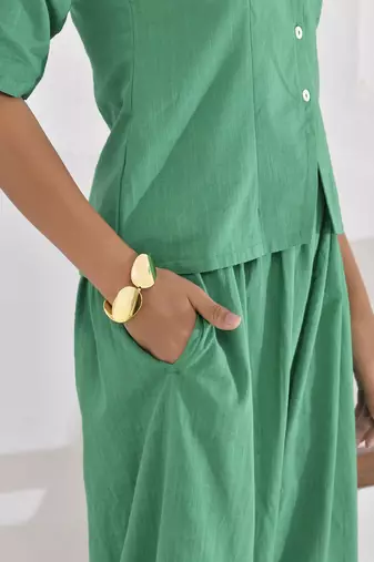 Vivid vibes green co-ord set