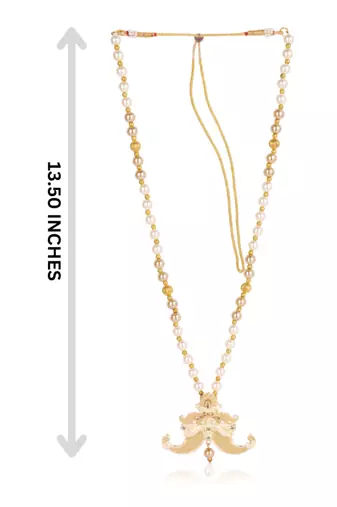   groom sherwani necklace layered moti mala for wedding | groom mala with brooch set