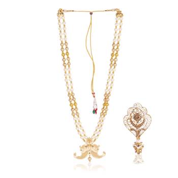 Groom mala and brooch set 2