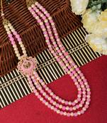   groom sherwani necklace layered moti mala for wedding | groom mala with brooch set