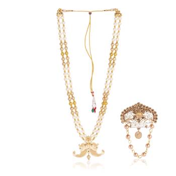 Groom mala and brooch set 2