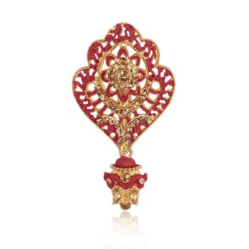 Beaded Layered Dulha Moti Mala With Brooch 3