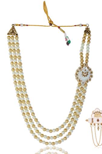 Groom mala and brooch set