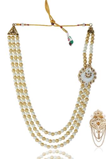 Groom mala and brooch set
