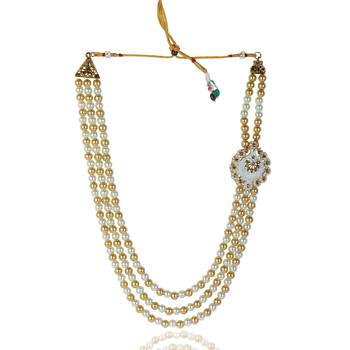 Groom mala and brooch set 3