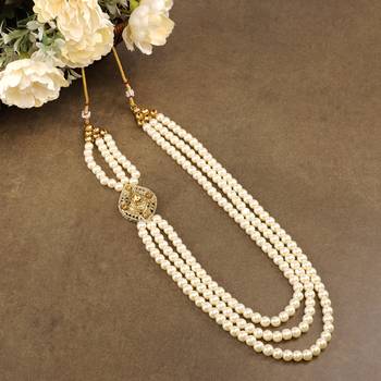 Groom mala and brooch set 1