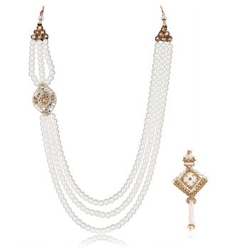 Groom mala and brooch set 2
