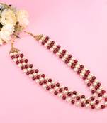   groom sherwani necklace layered moti mala for wedding | groom mala with brooch set