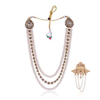 Groom mala and brooch set 2