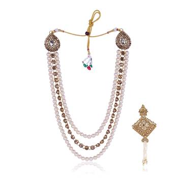 Groom mala and brooch set 2